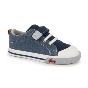 Stevie II Canvas Sneaker - Chambray Blue