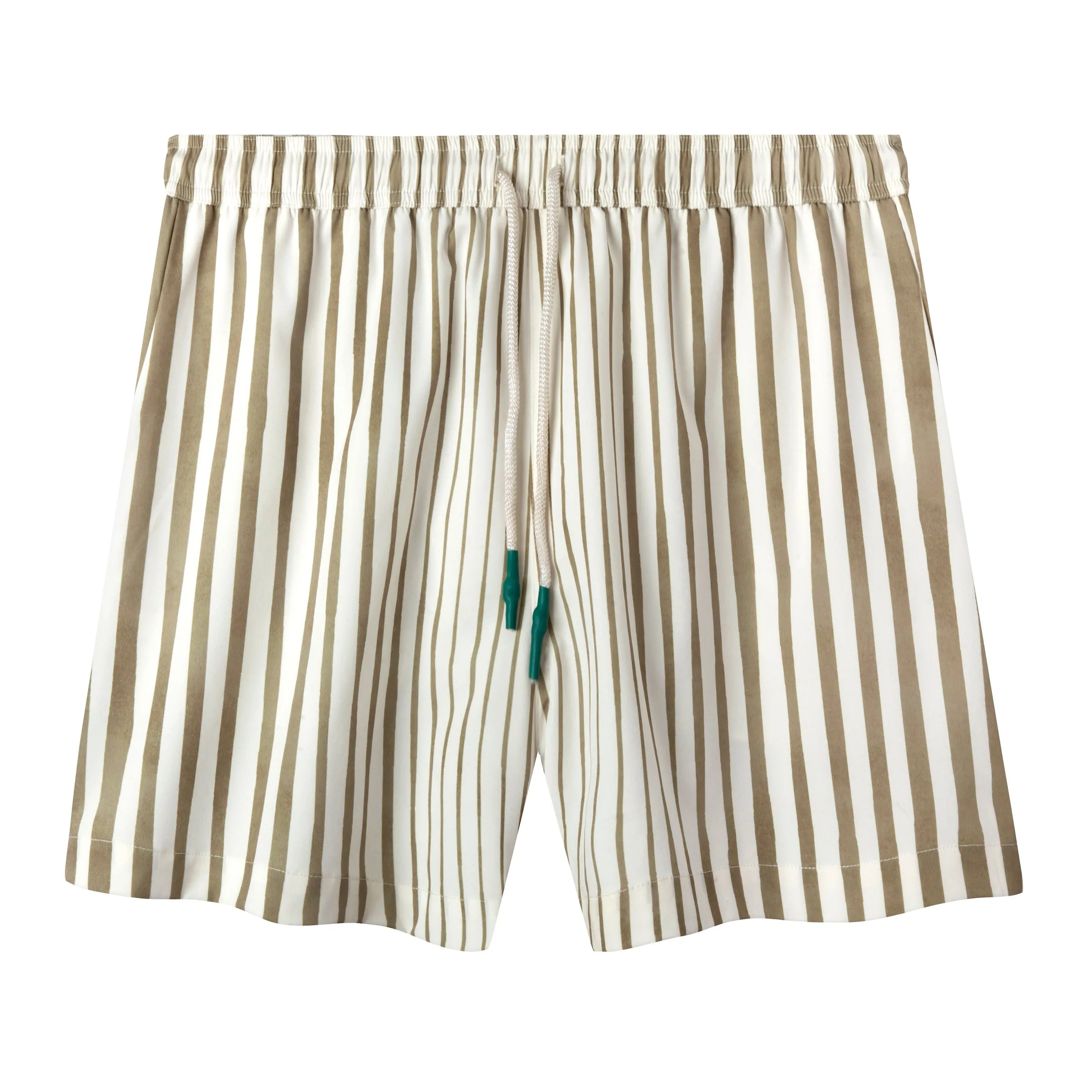 ‘Striper’ Swim Trunks (Green)