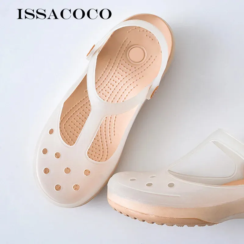 Summer Women Jelly Transparent Sabot Shoes Sandals For Girls Sandalias De Mujer Buty Damskie Ladies Shoes For Women 2022 Trend