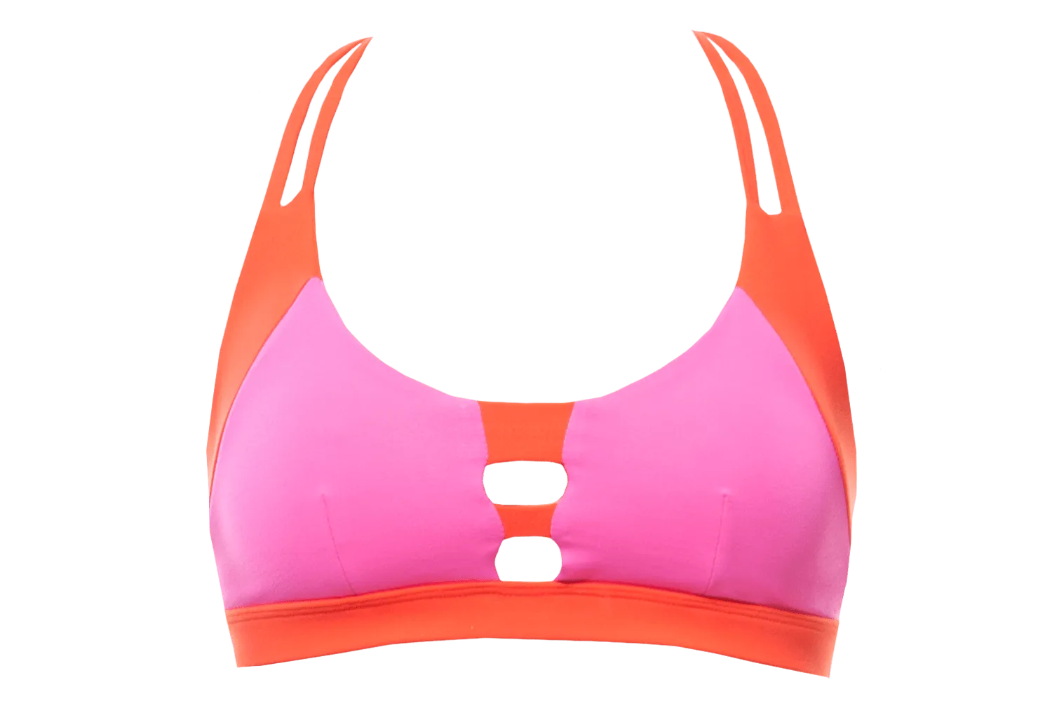 Tangerine   Pink | Strappy Sports Bra