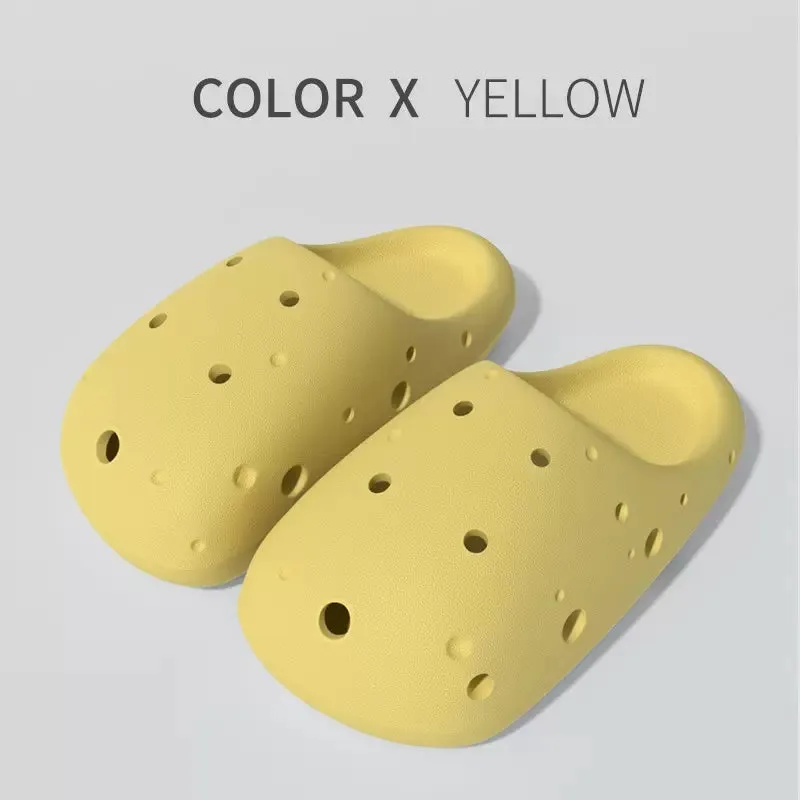 The Cheese Unisex Crocs Shoes Soft Foam EVA Sandals Multiple Colors