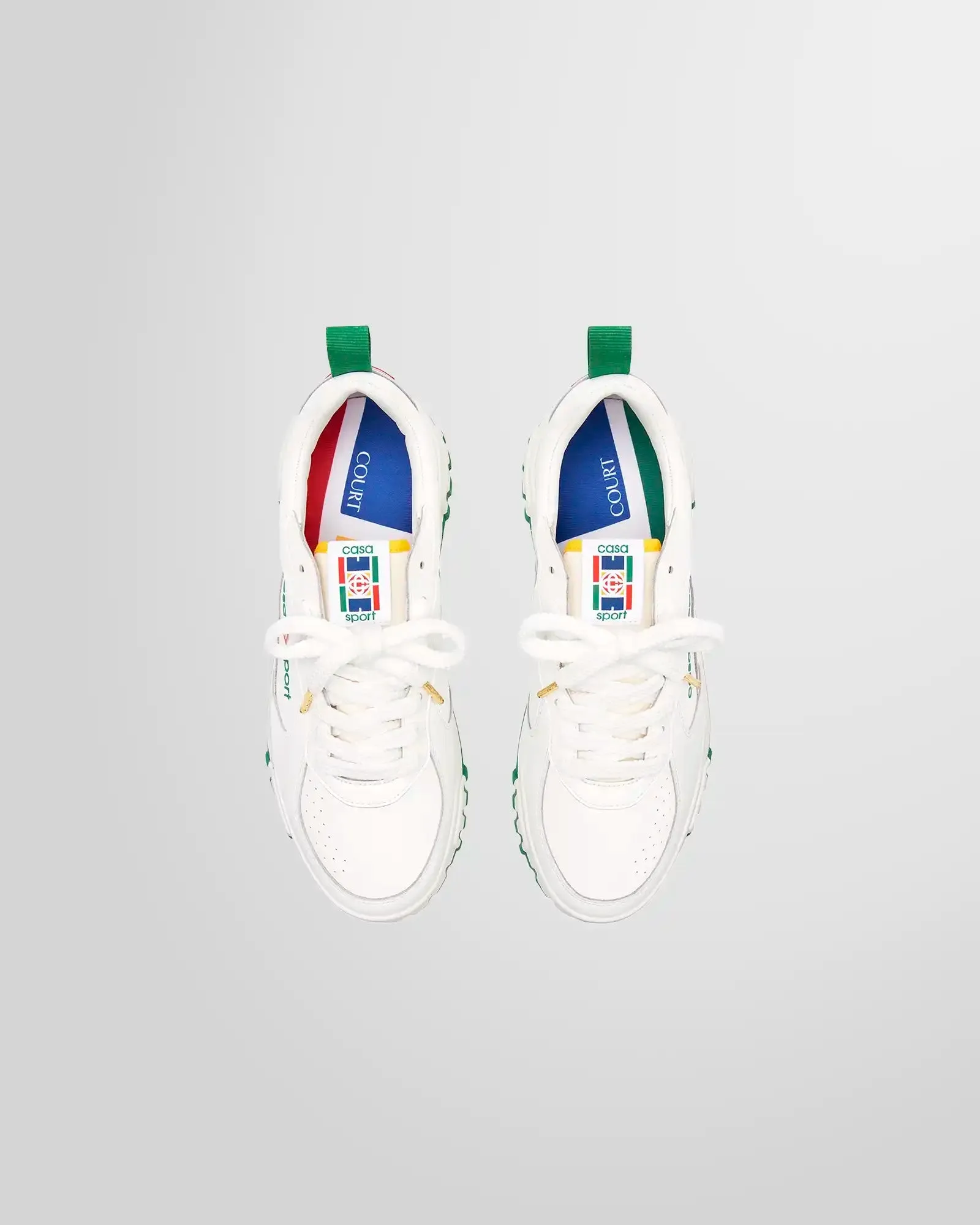 The Court White & Green Sneaker