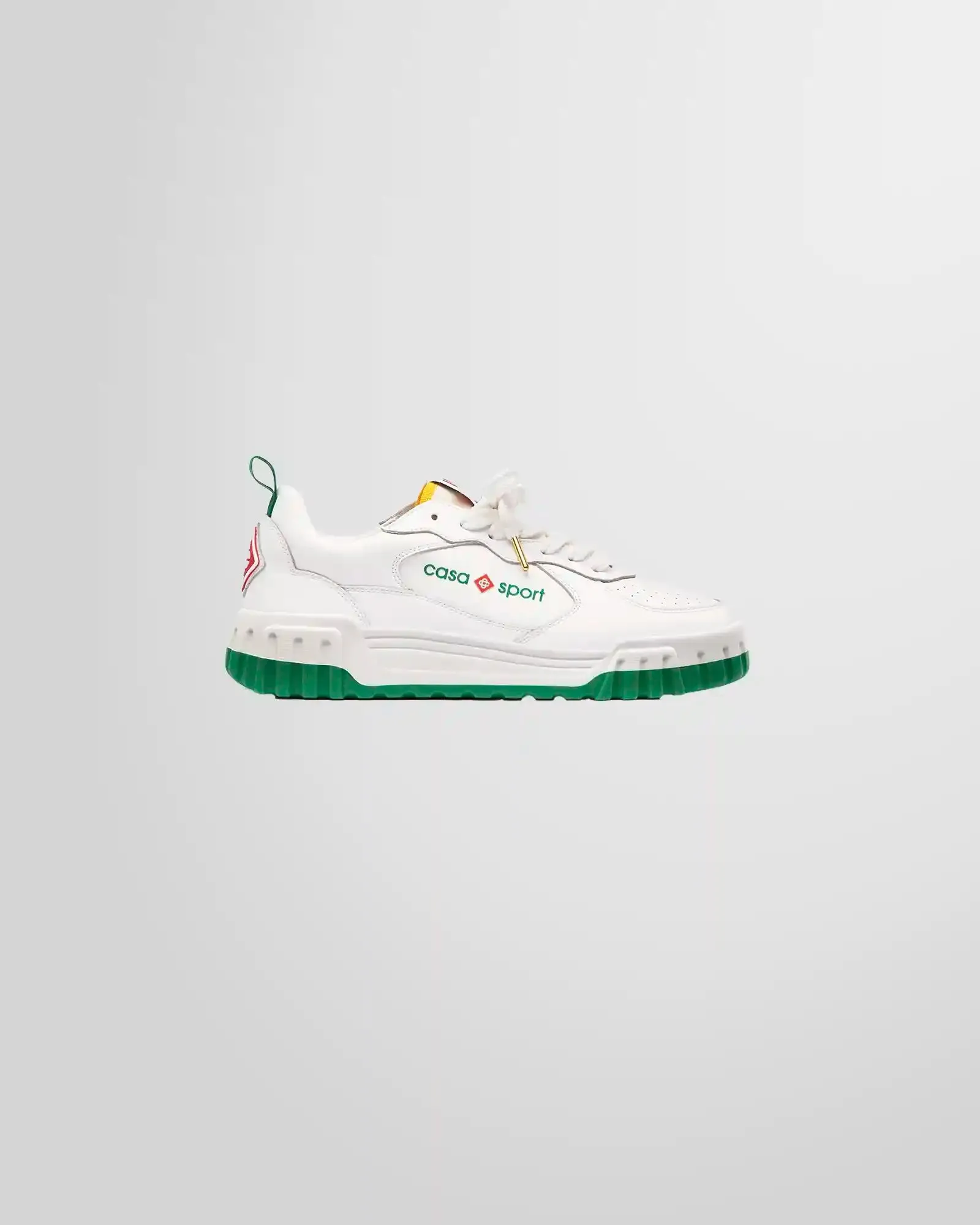 The Court White & Green Sneaker