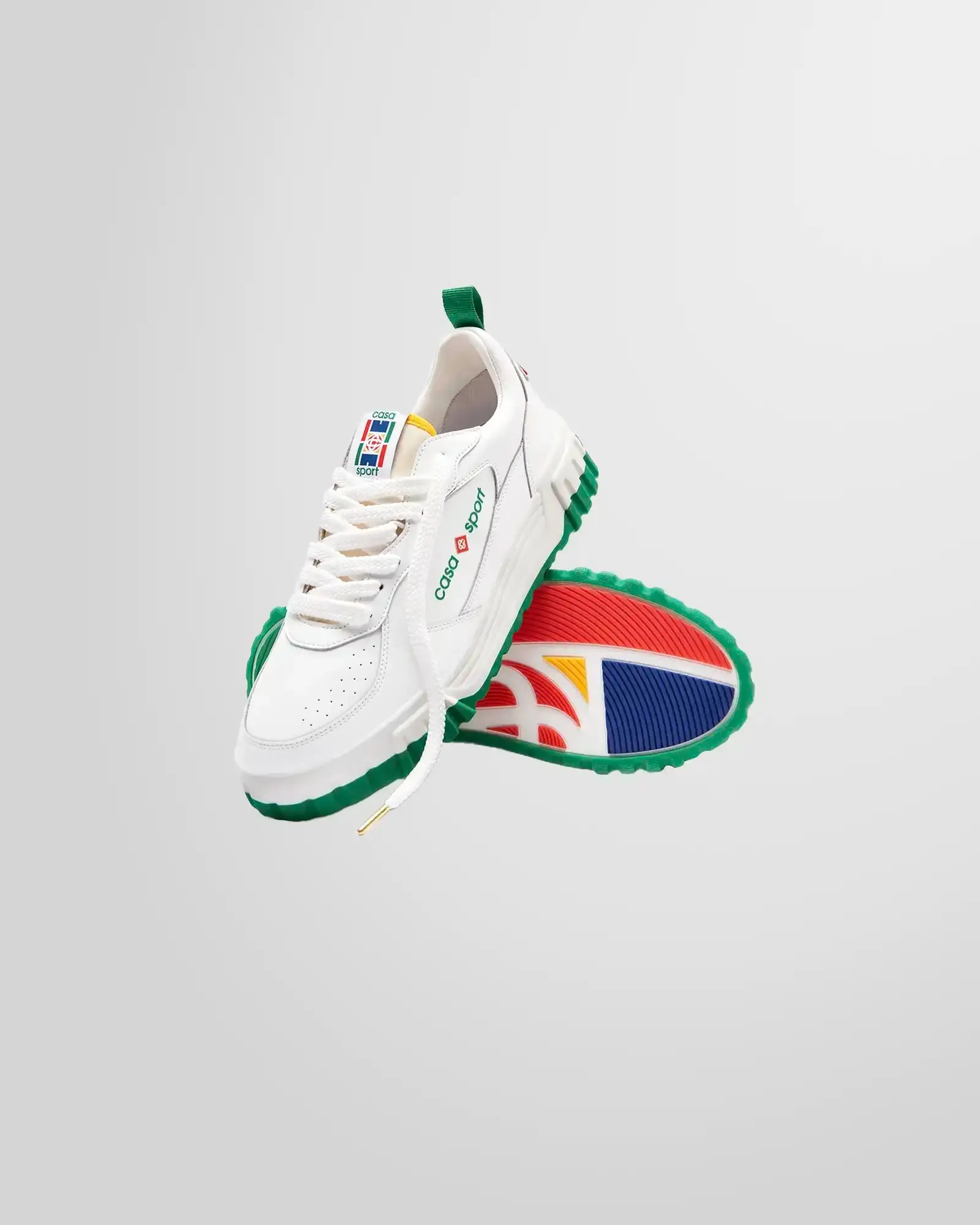 The Court White & Green Sneaker