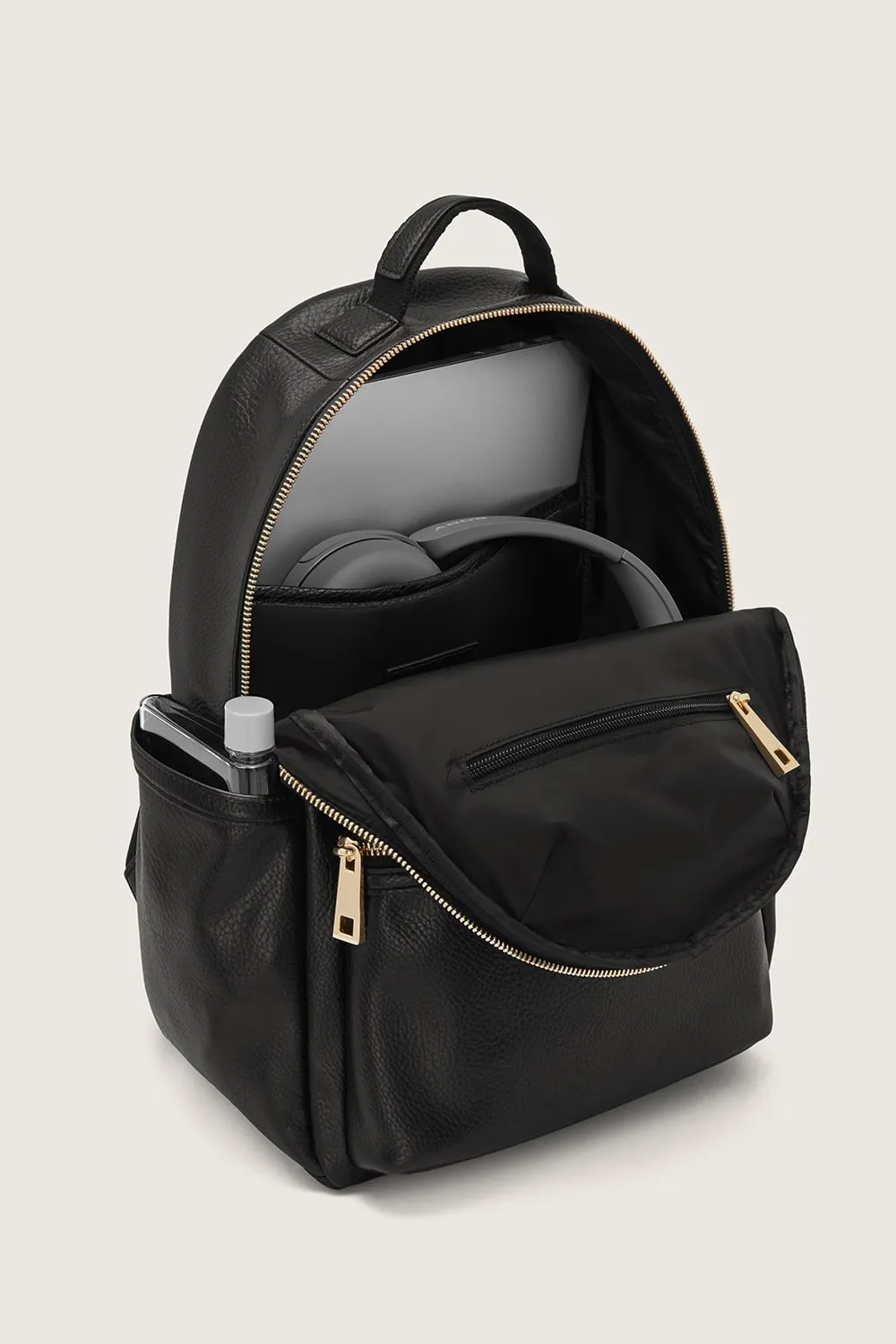 The Lea Backpack - Black/Gold