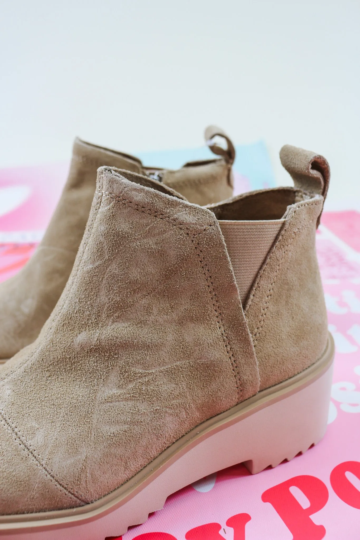 Toms Maude Wedge Boot- Oatmeal