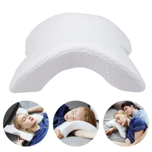 U-Shaped Memory Foam Pillow With Arm Rest For Great Sleep