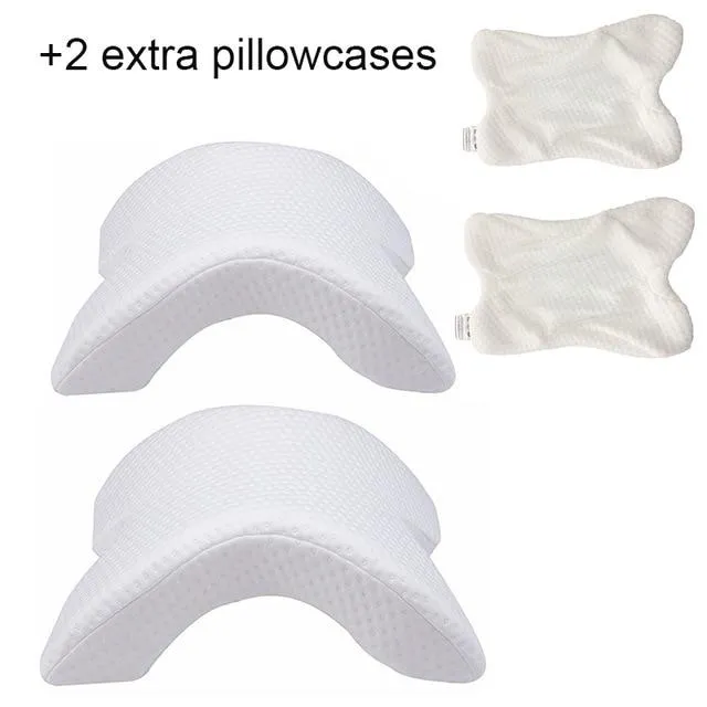 U-Shaped Memory Foam Pillow With Arm Rest For Great Sleep