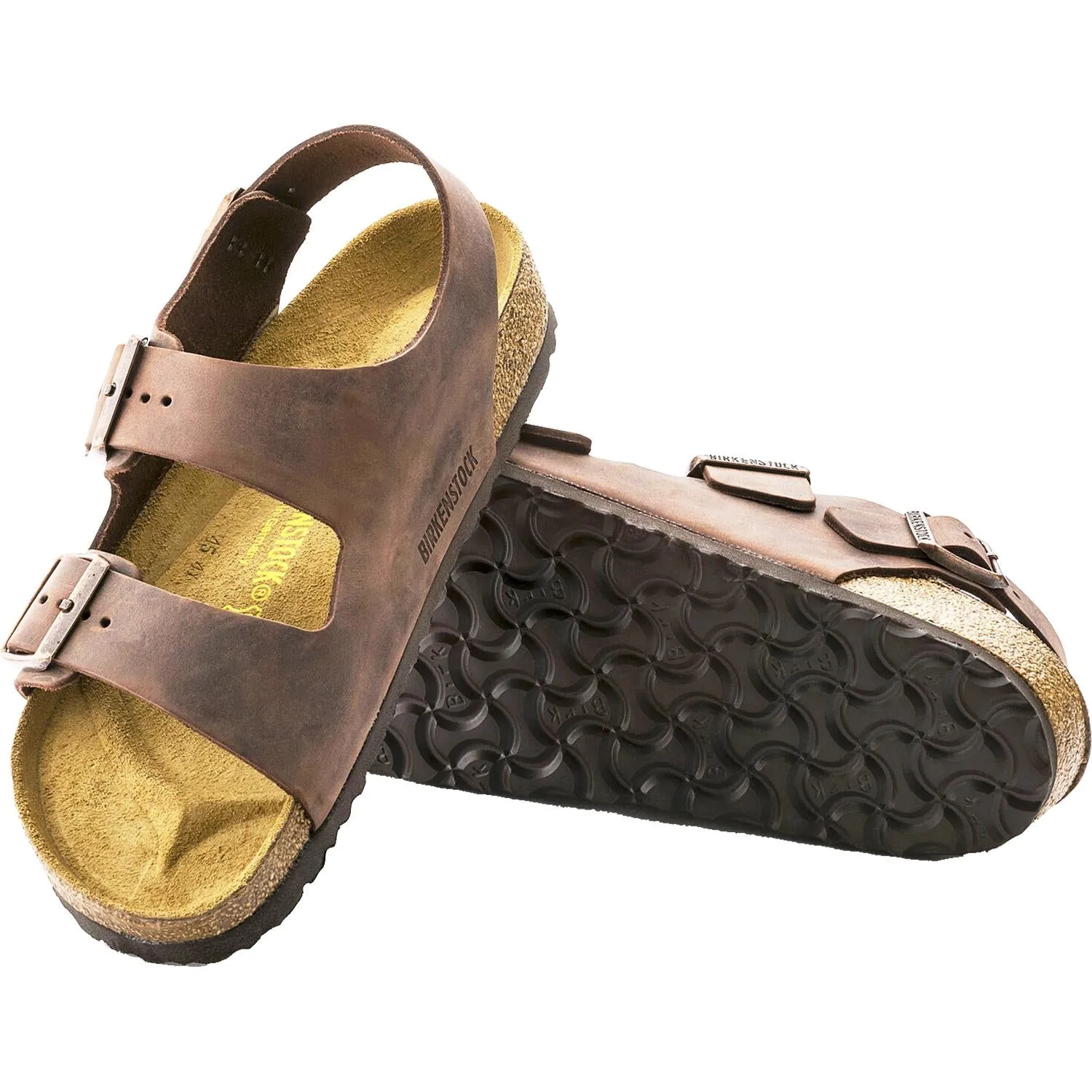 Unisex Birkenstock Milano Habana Oiled Leather