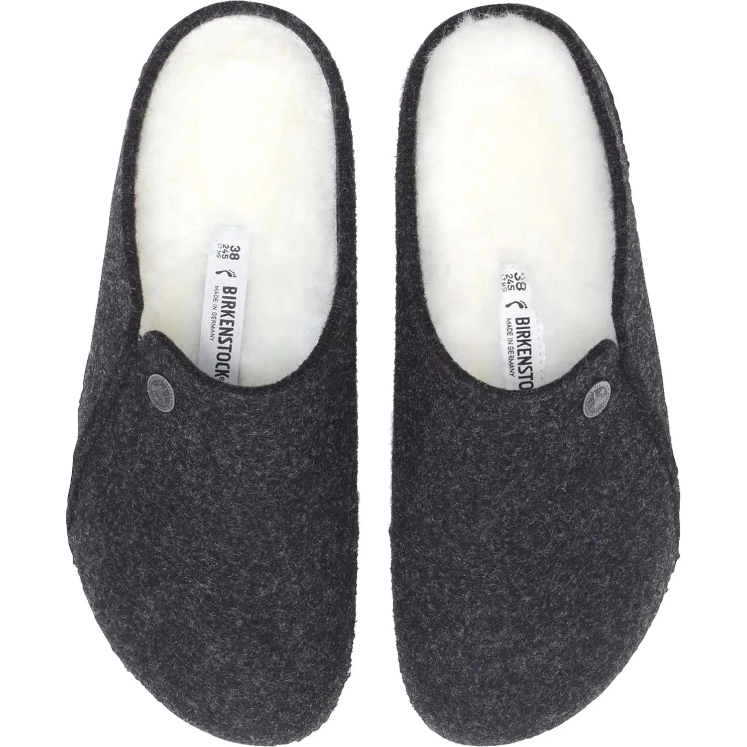 Unisex Birkenstock Zermatt Shearling Anthracite Wool