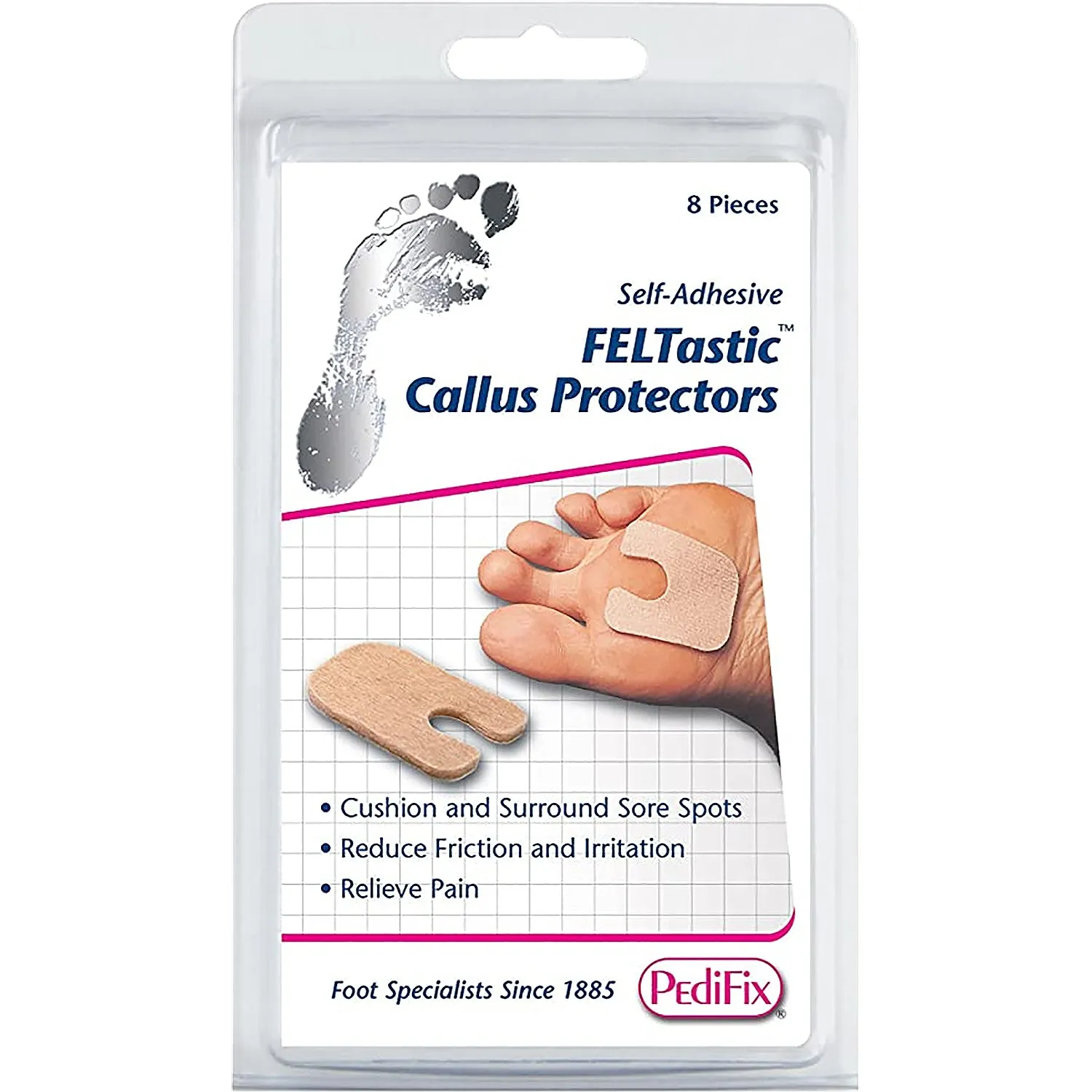 Unisex PediFix FELTastic Callus Protectors 8 Pack