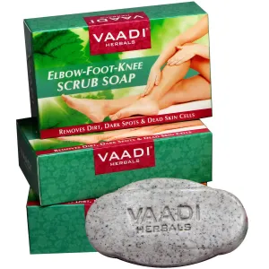 Value Pack of 3 Elbow-Foot-Knee Scrub Soap with Almond & Walnut Scrub (3 X 75 gms)