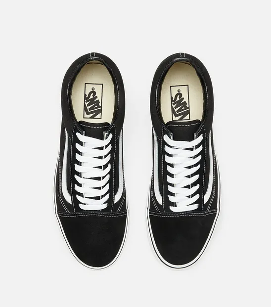 Vans scarpa sneakers con zeppa da donna Old Skool Platform VN0A3B3UY281 nero-bianco