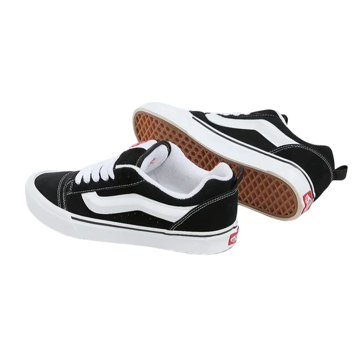 Vans scarpa sneakers da uomo Knu Skool VN0009QC6BT1 nero-bianco