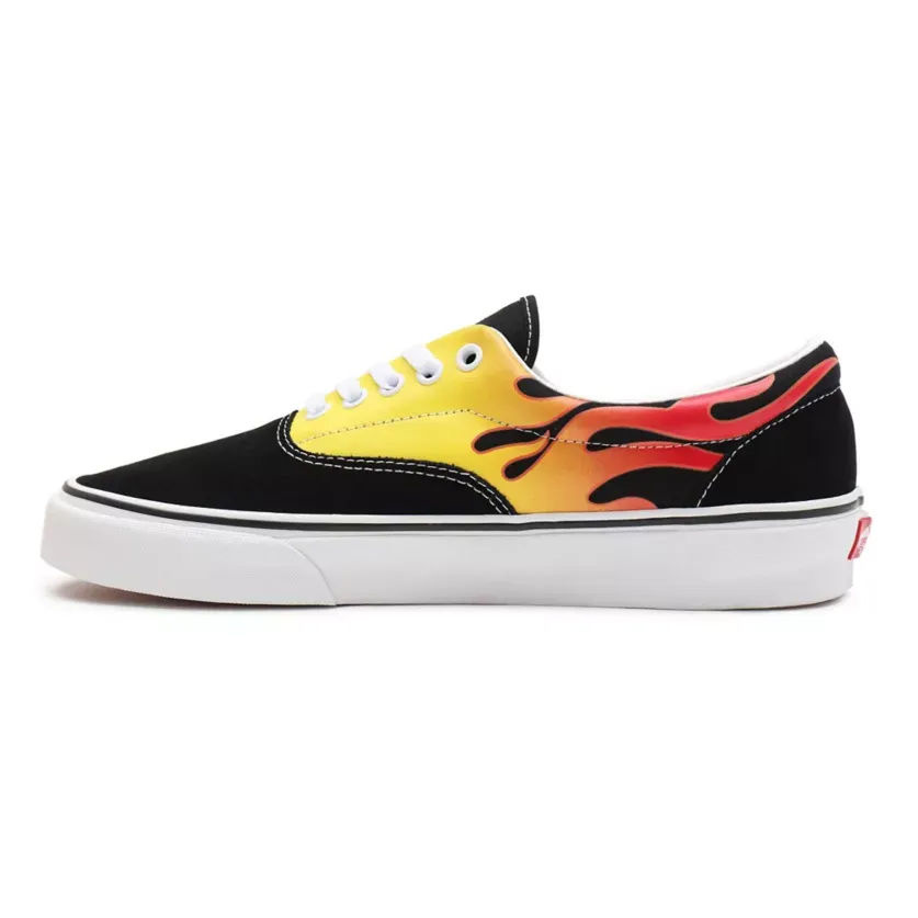 Vans scarpa sneakers unisex adulto Era Flame VN0A4BV4XEY1 nero-bianco-fiamme