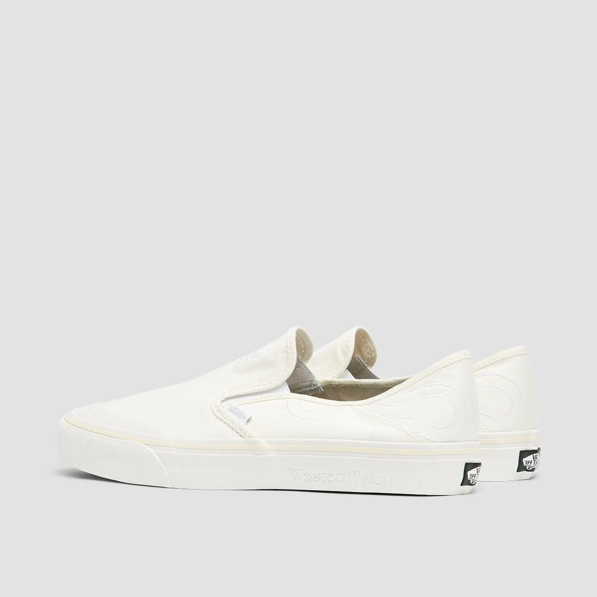 Vans X Wasted Talent VR3 SF Slip-On Shoes - Blanc De Blanc