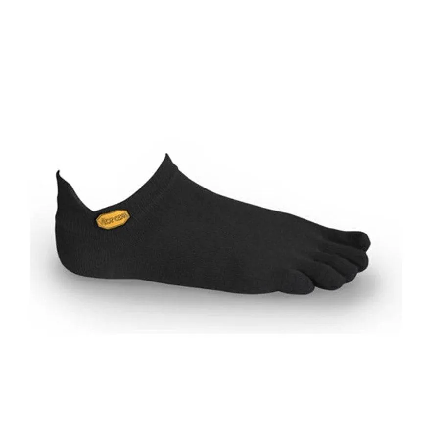 Vibram No Show Toe Socks Black