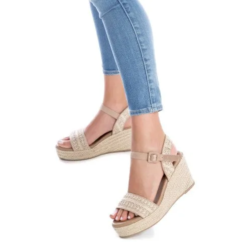 Wedge Sandals in Beige by Refresh