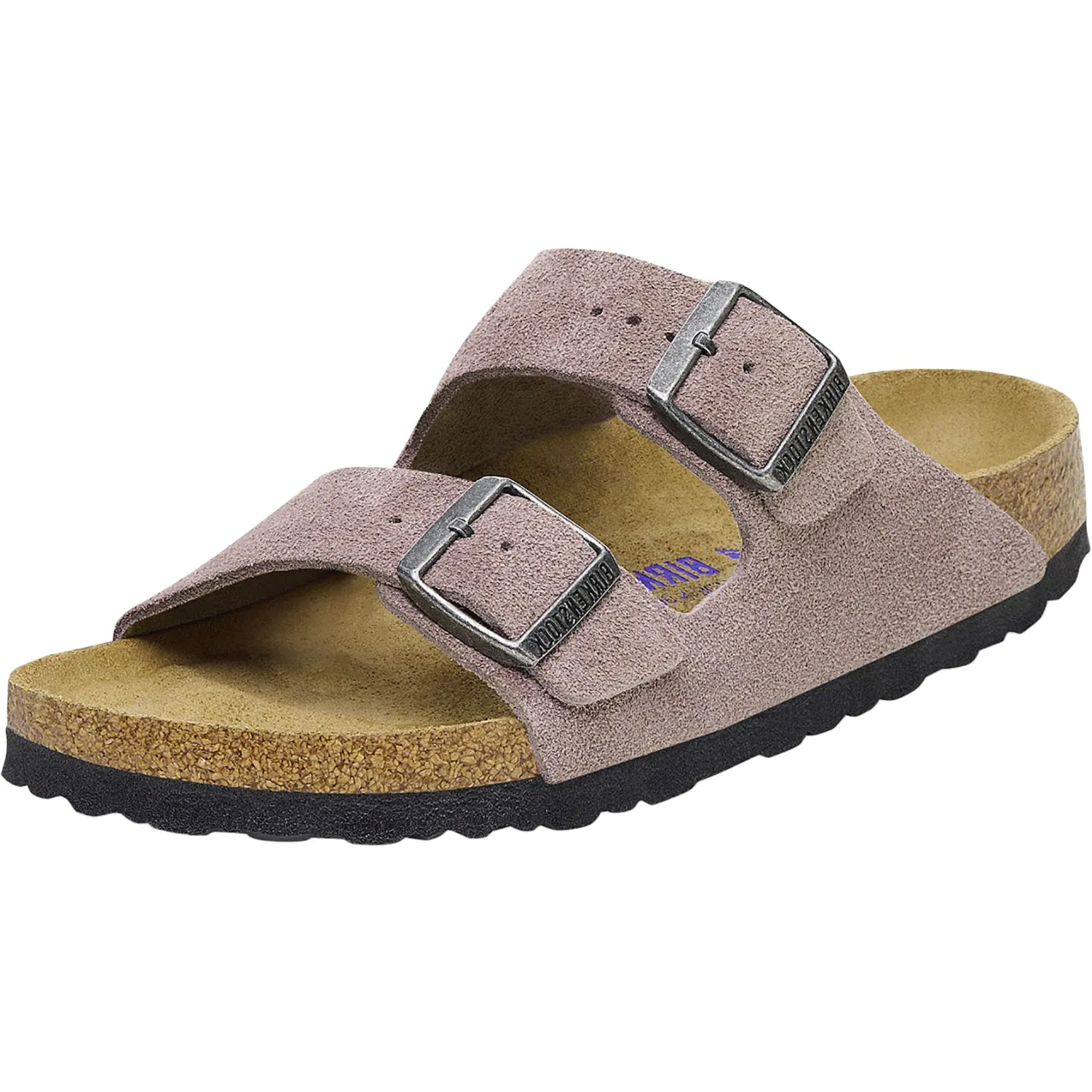 Women's Birkenstock Arizona Soft Footbed Faded Purple Suede