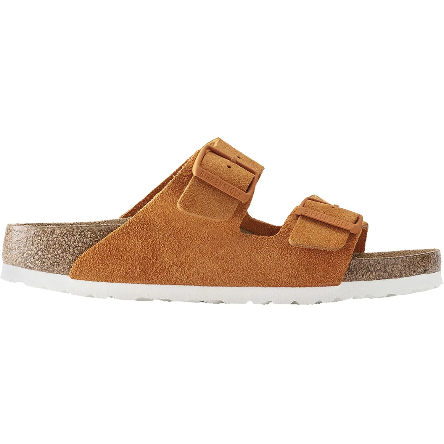 Women's Birkenstock Arizona Soft Footbed Russet Orange Suede