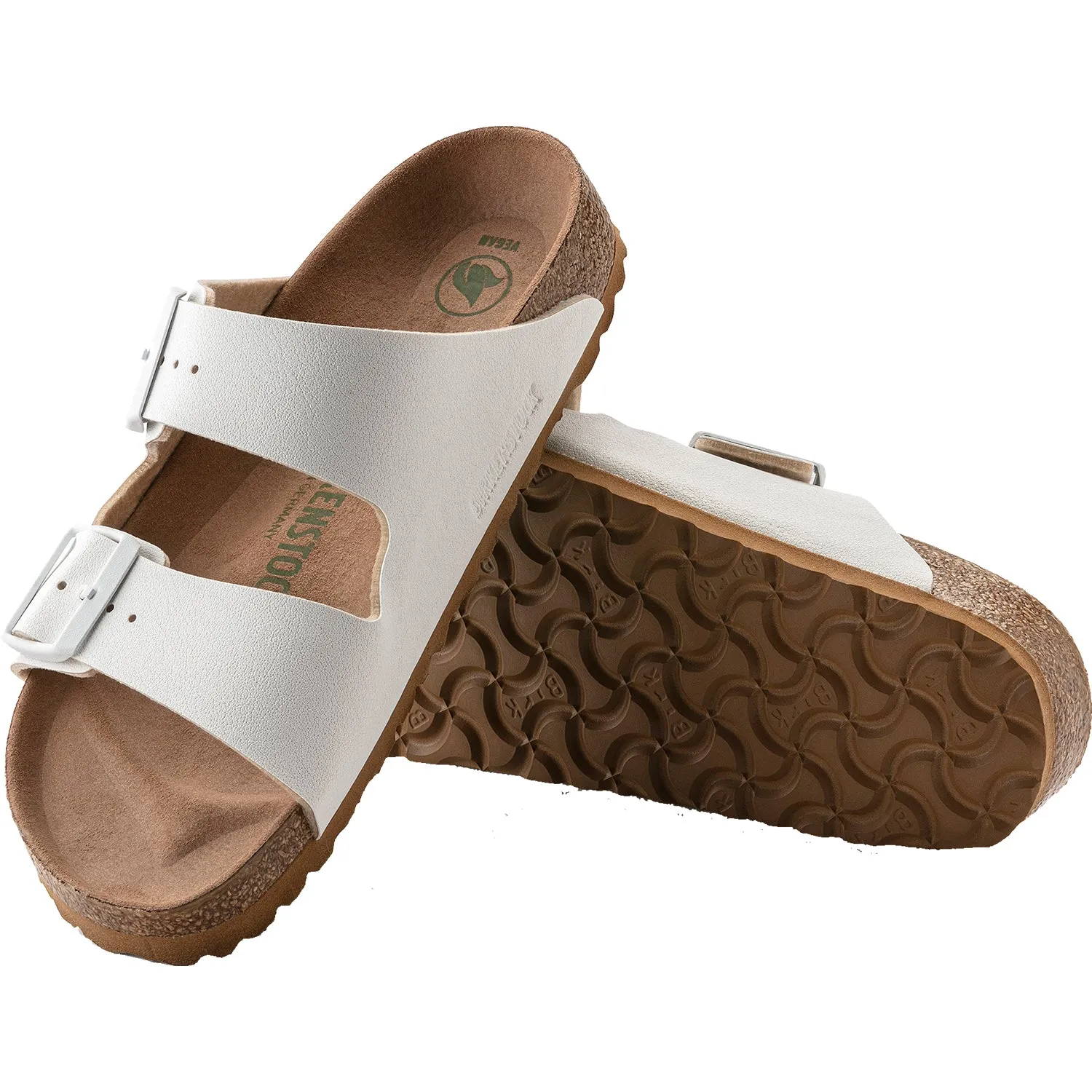 Women's Birkenstock Arizona Vegan White Birkibuc