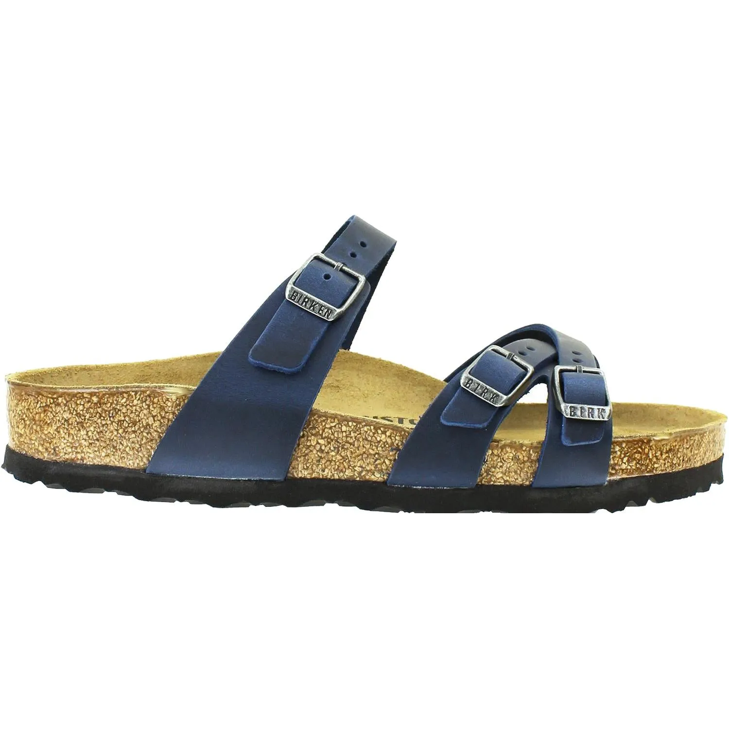 Women's Birkenstock Franca Blue Oiled Leather