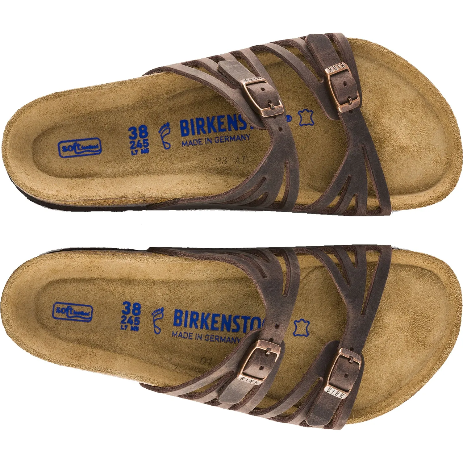 Women's Birkenstock Granada Soft Footbed Habana Oiled Leather