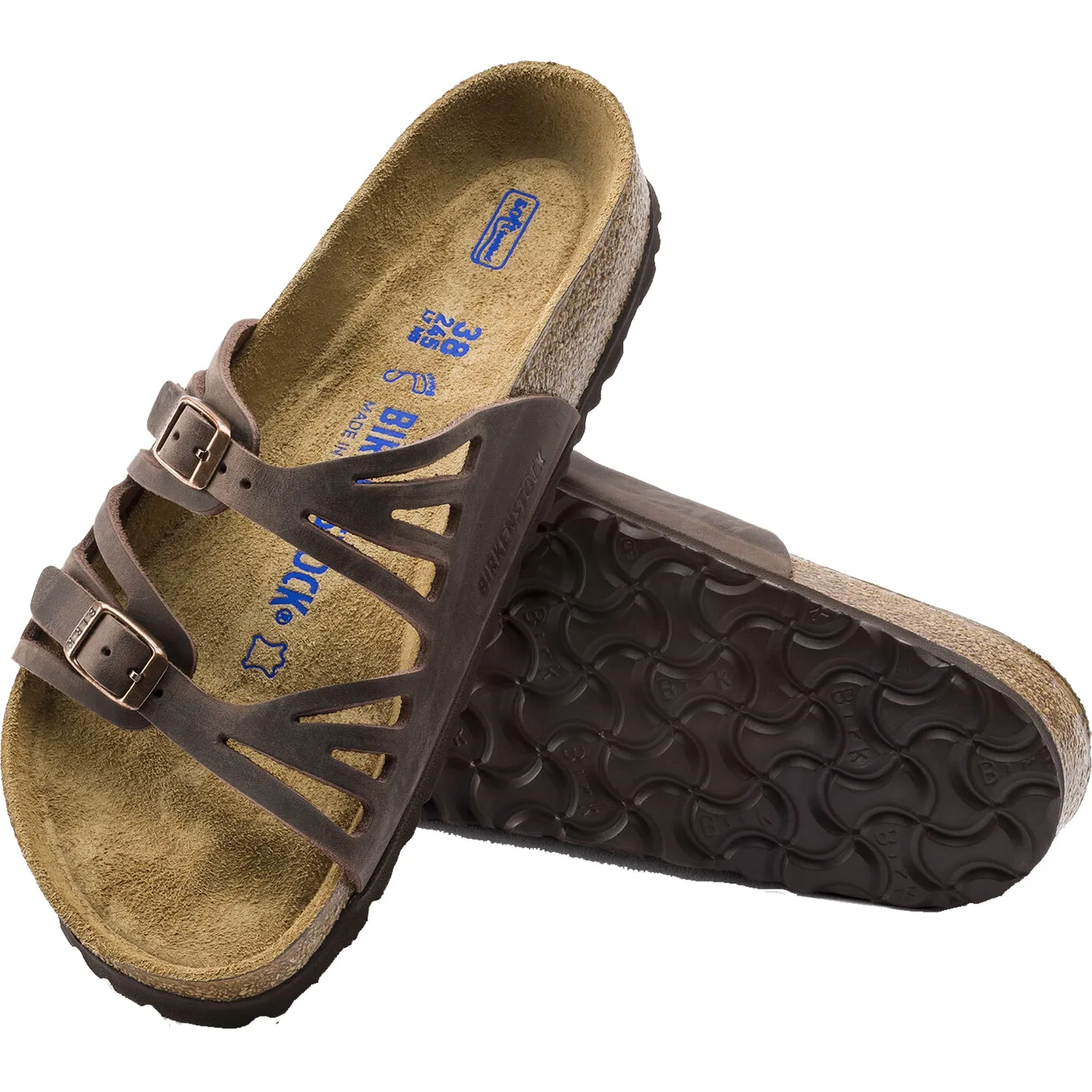 Women's Birkenstock Granada Soft Footbed Habana Oiled Leather