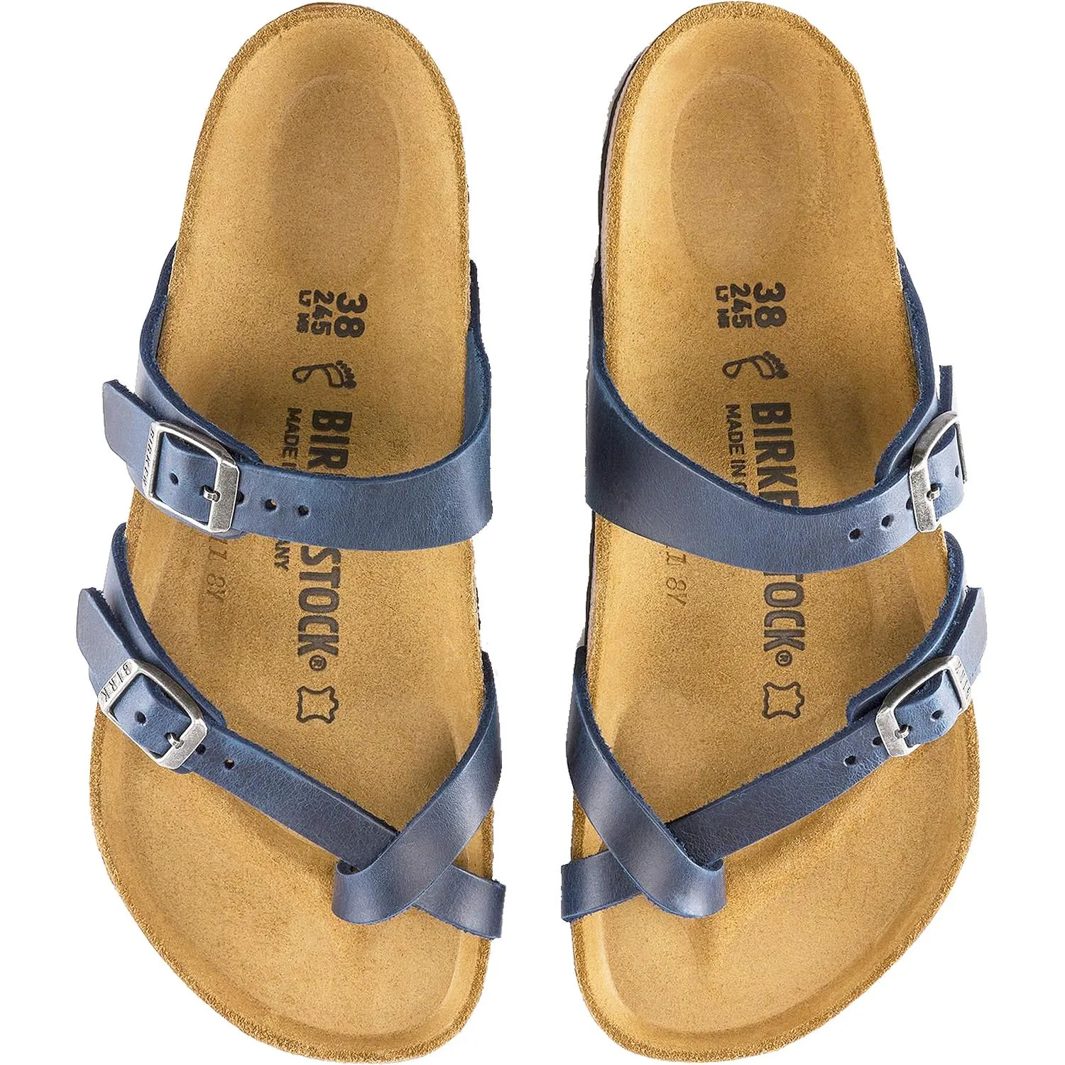 Women's Birkenstock Mayari Blue Oiled Leather