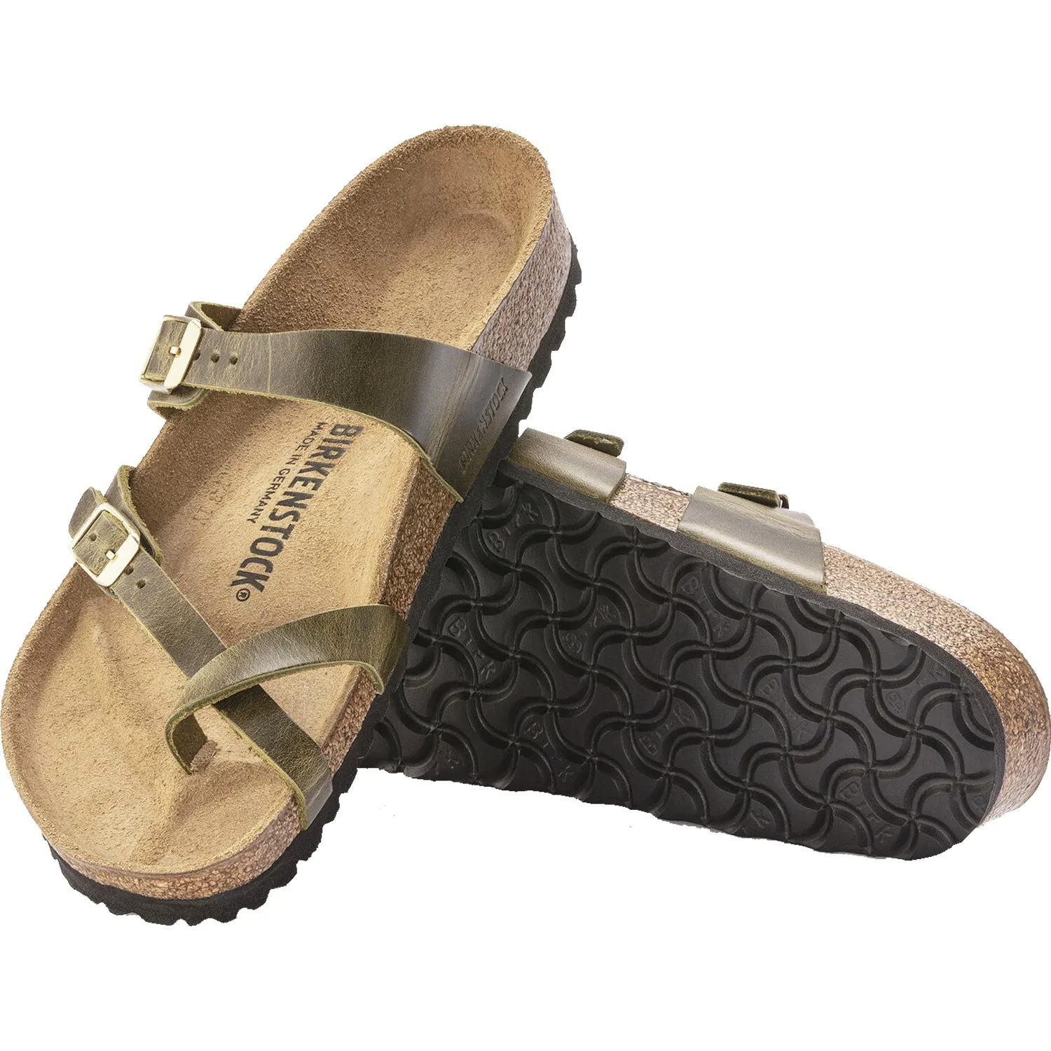 Women's Birkenstock Mayari Olive Oiled Leather