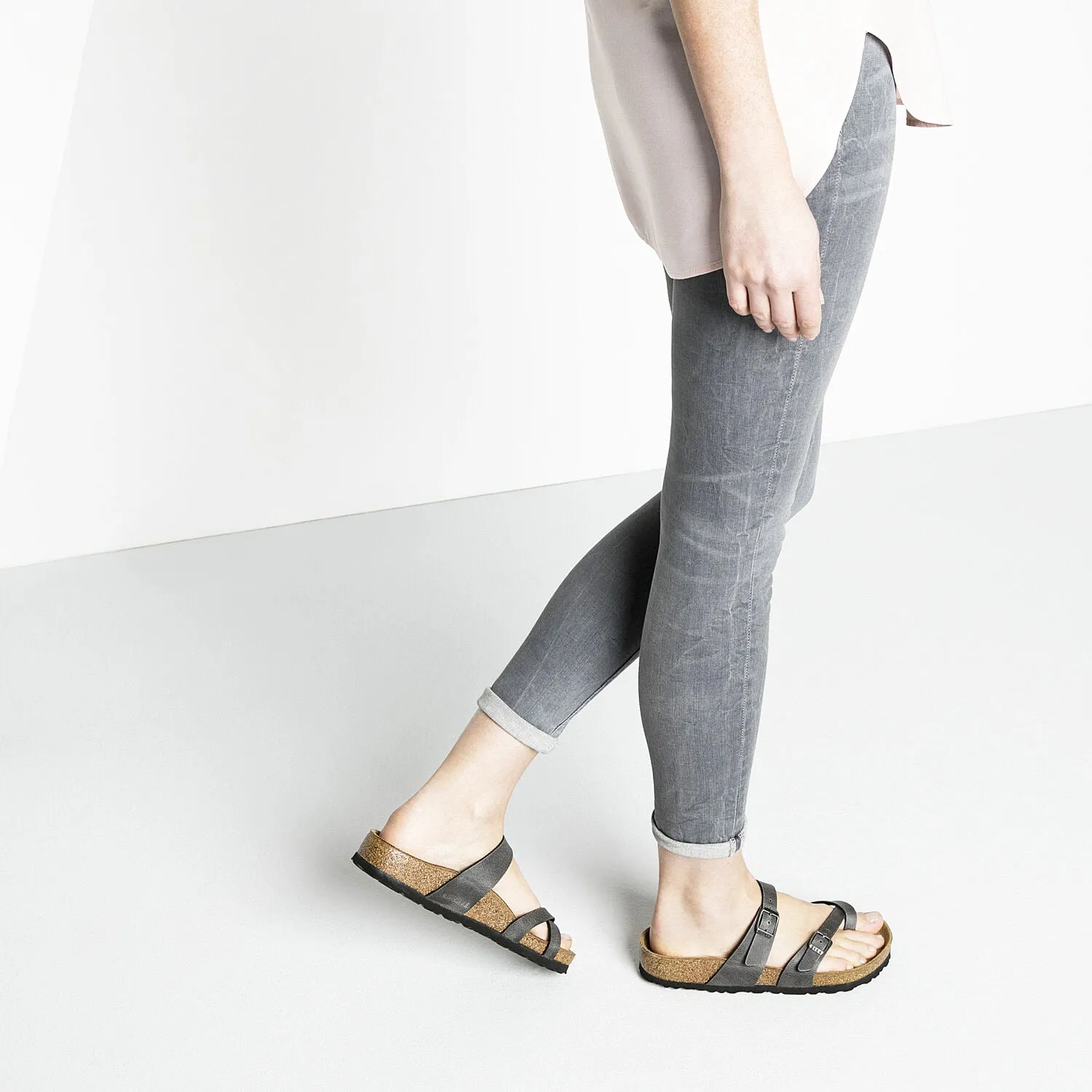 Women's Birkenstock Mayari Vegan Anthracite Birko-Flor