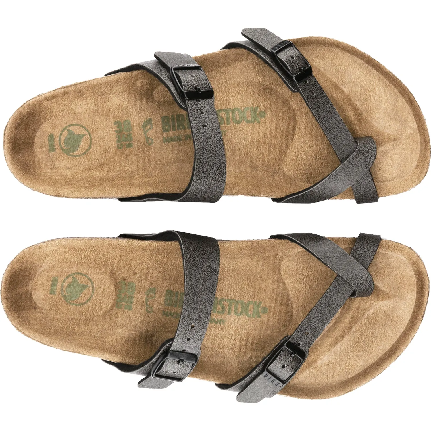 Women's Birkenstock Mayari Vegan Anthracite Birko-Flor