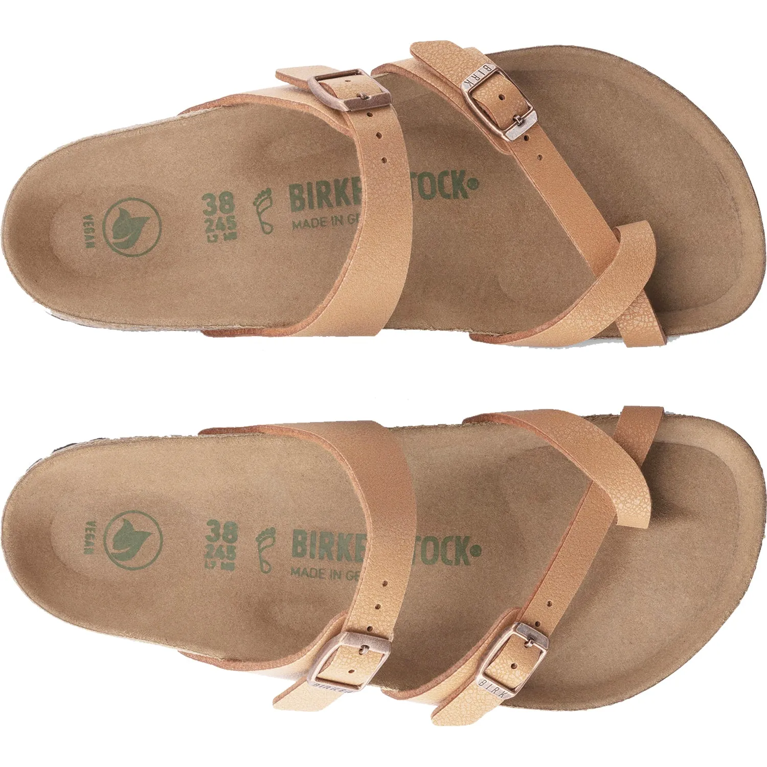 Women's Birkenstock Mayari Vegan Earthy Pecan Birkibuc