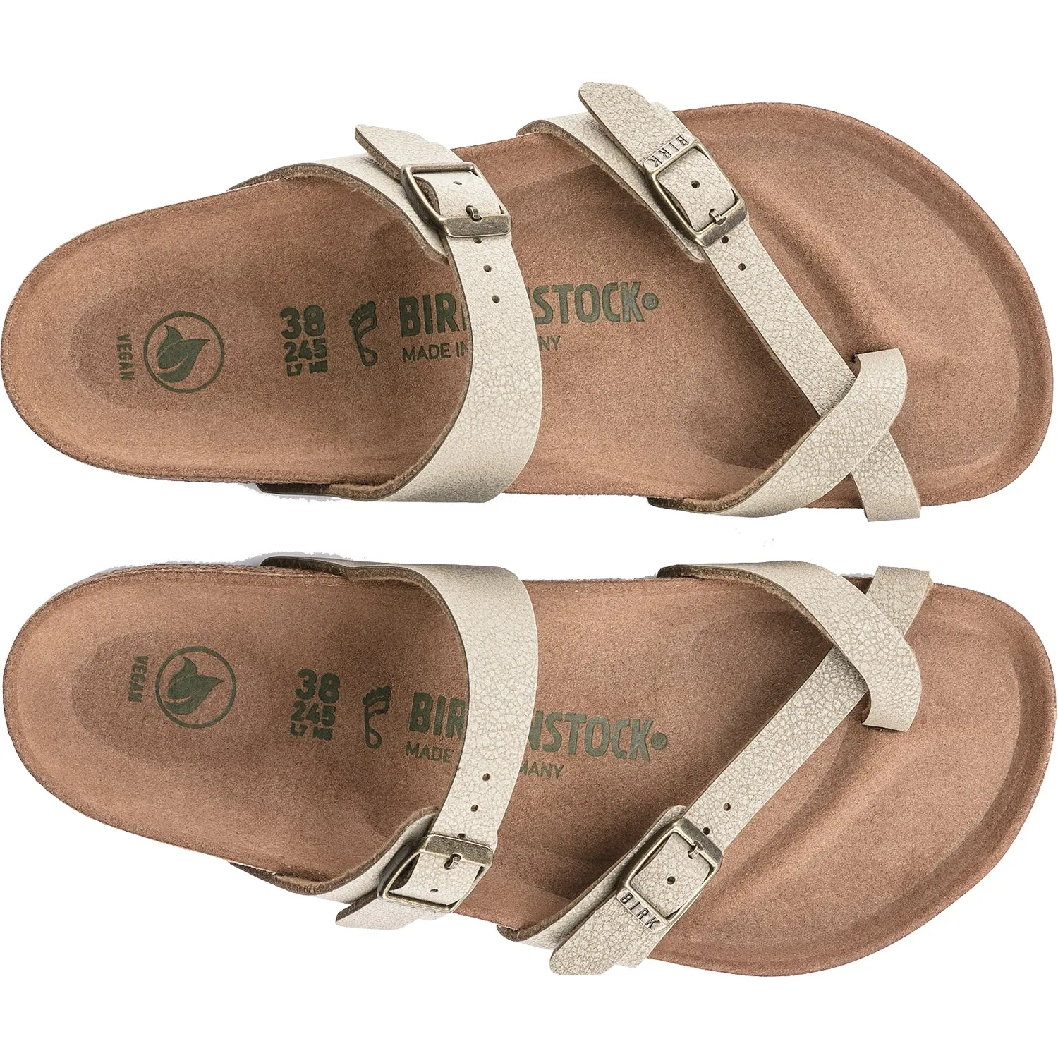 Women's Birkenstock Mayari Vegan Faded Khaki Birkibuc