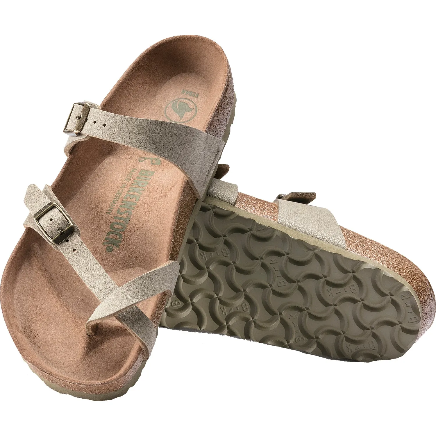 Women's Birkenstock Mayari Vegan Faded Khaki Birkibuc