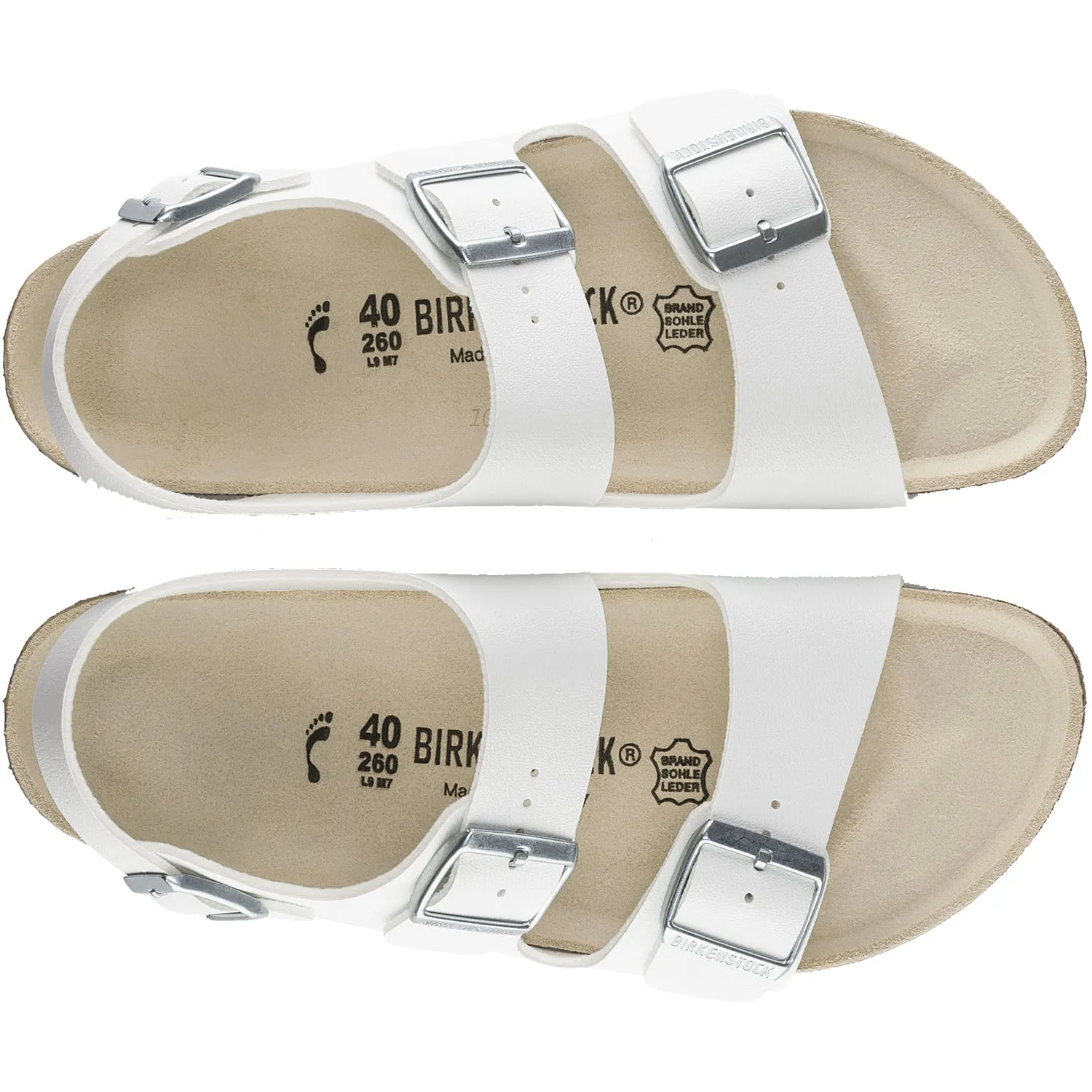 Women's Birkenstock Milano White Birko-Flor