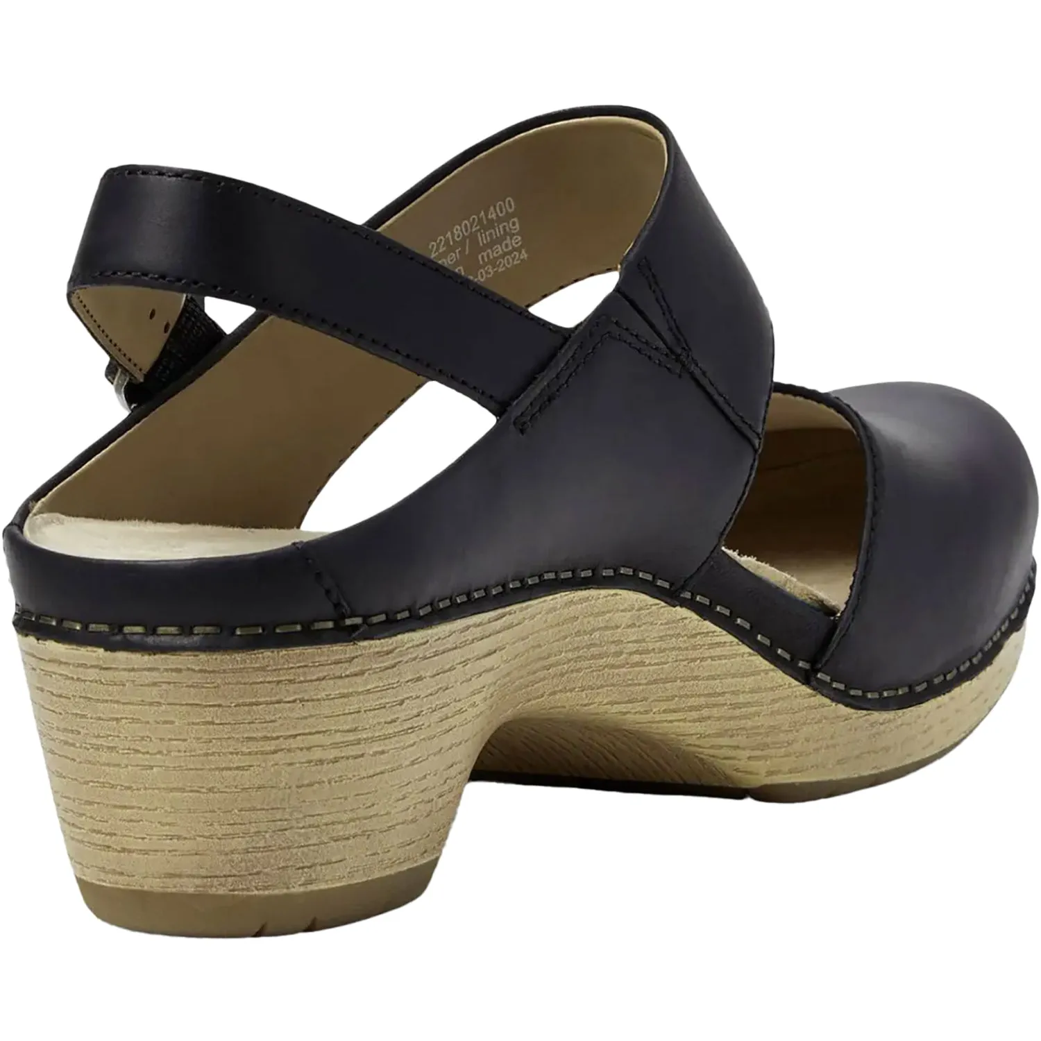 Women's Dansko Lucia Black Oiled Pull Up Leather