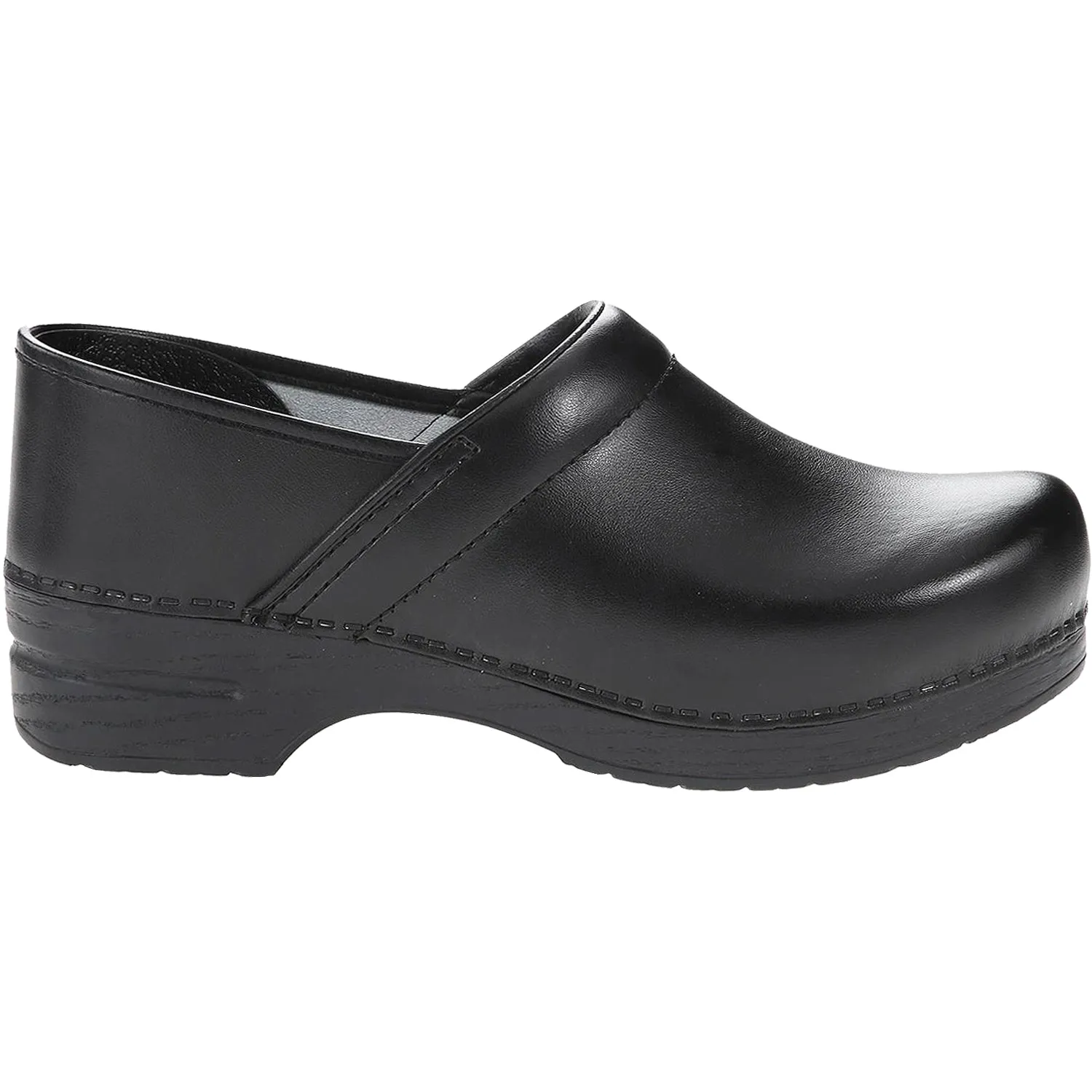 Women's Dansko Professional Clog Black Box Leather