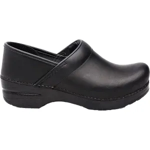 Women's Dansko Professional Clog Black Cabrio Leather