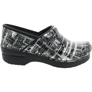 Women's Dansko Professional Clog Block Print Patent