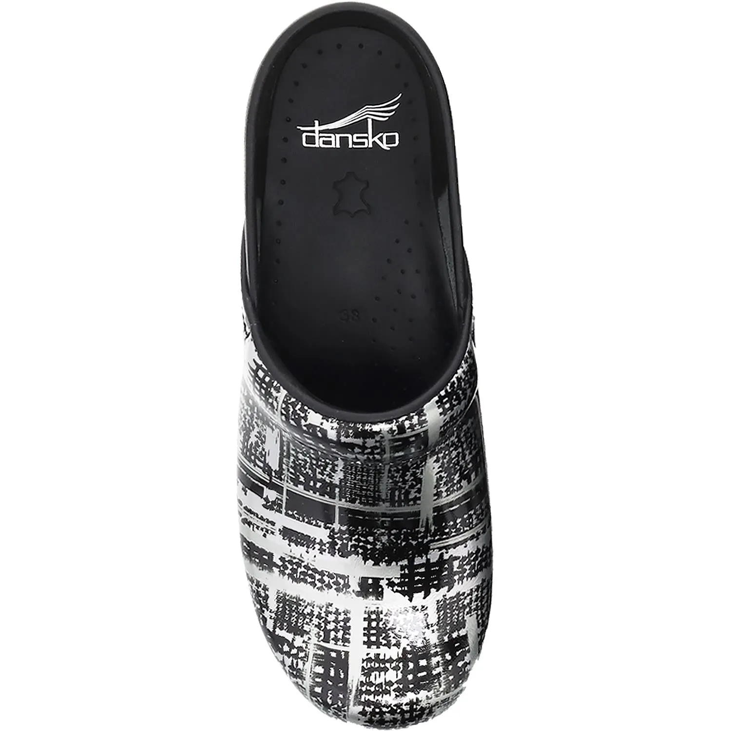 Women's Dansko Professional Clog Block Print Patent