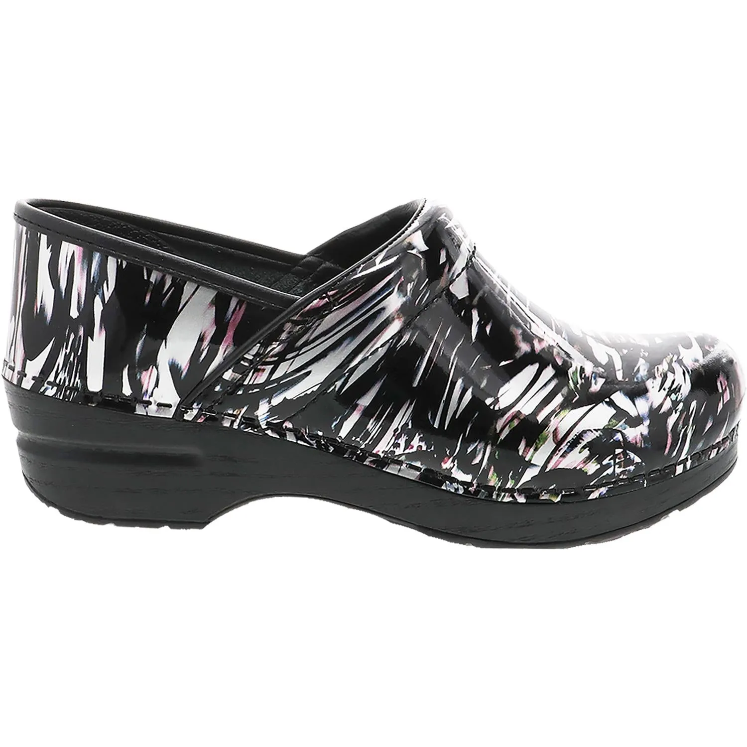 Women's Dansko Professional Clog Metallic Waves Patent