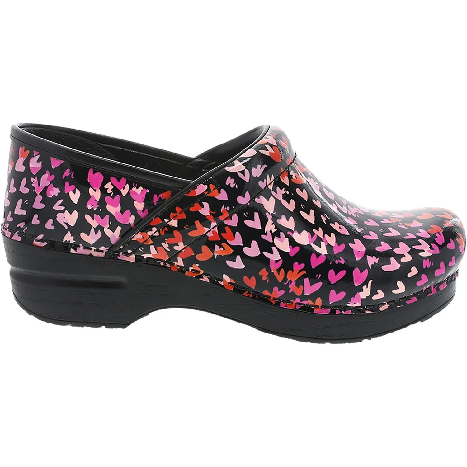 Women's Dansko Professional Clog Tiny Hearts Patent