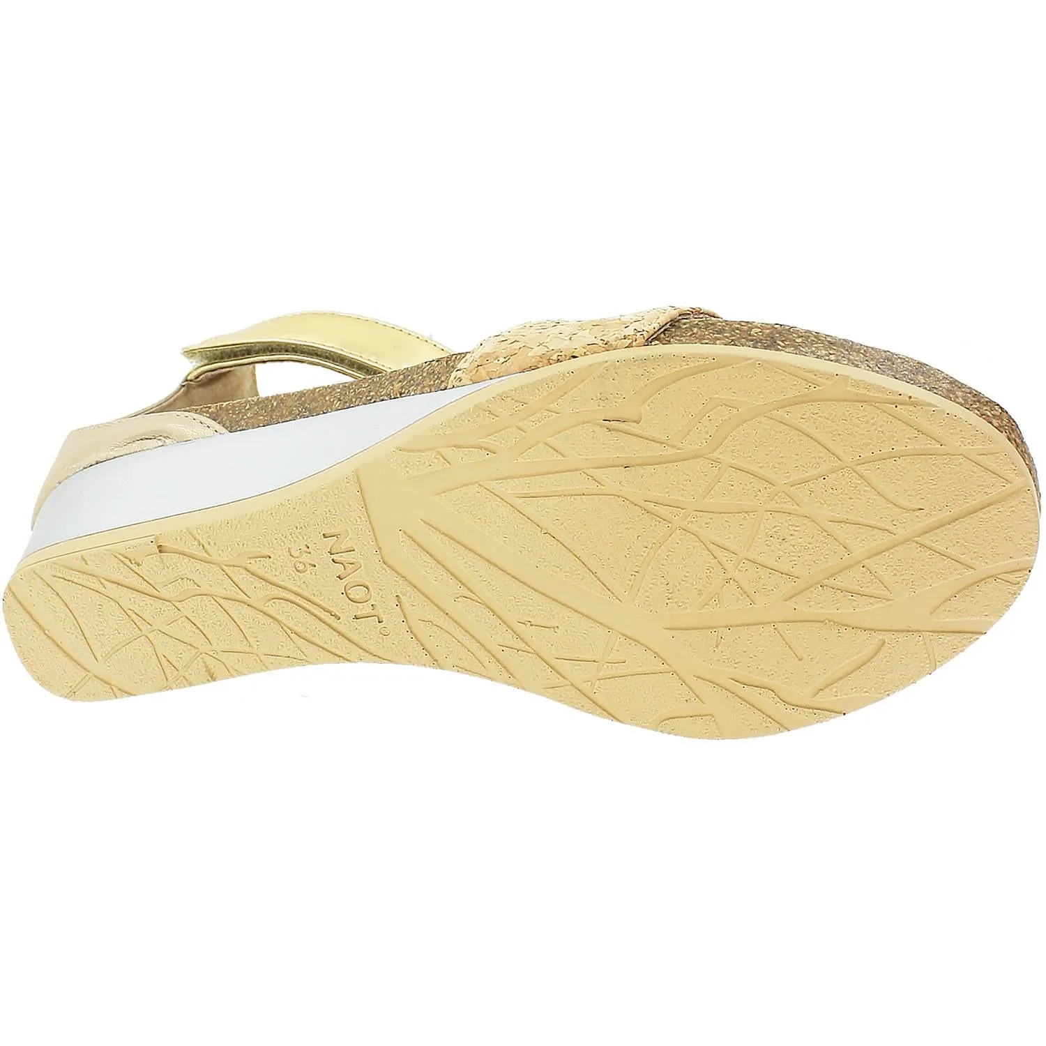 Women's Naot Pixie Gold Cork/Champagne Leather