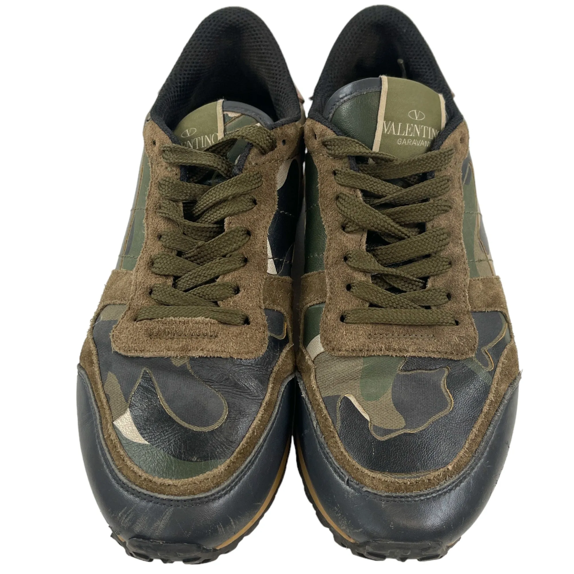 Women's Rockrunner Camouflage Low Trainers Khaki Size EU 37 / UK 4