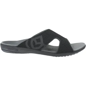 Women's Spenco Kholo Slide Patterned Onyx Synthetic Nubuck