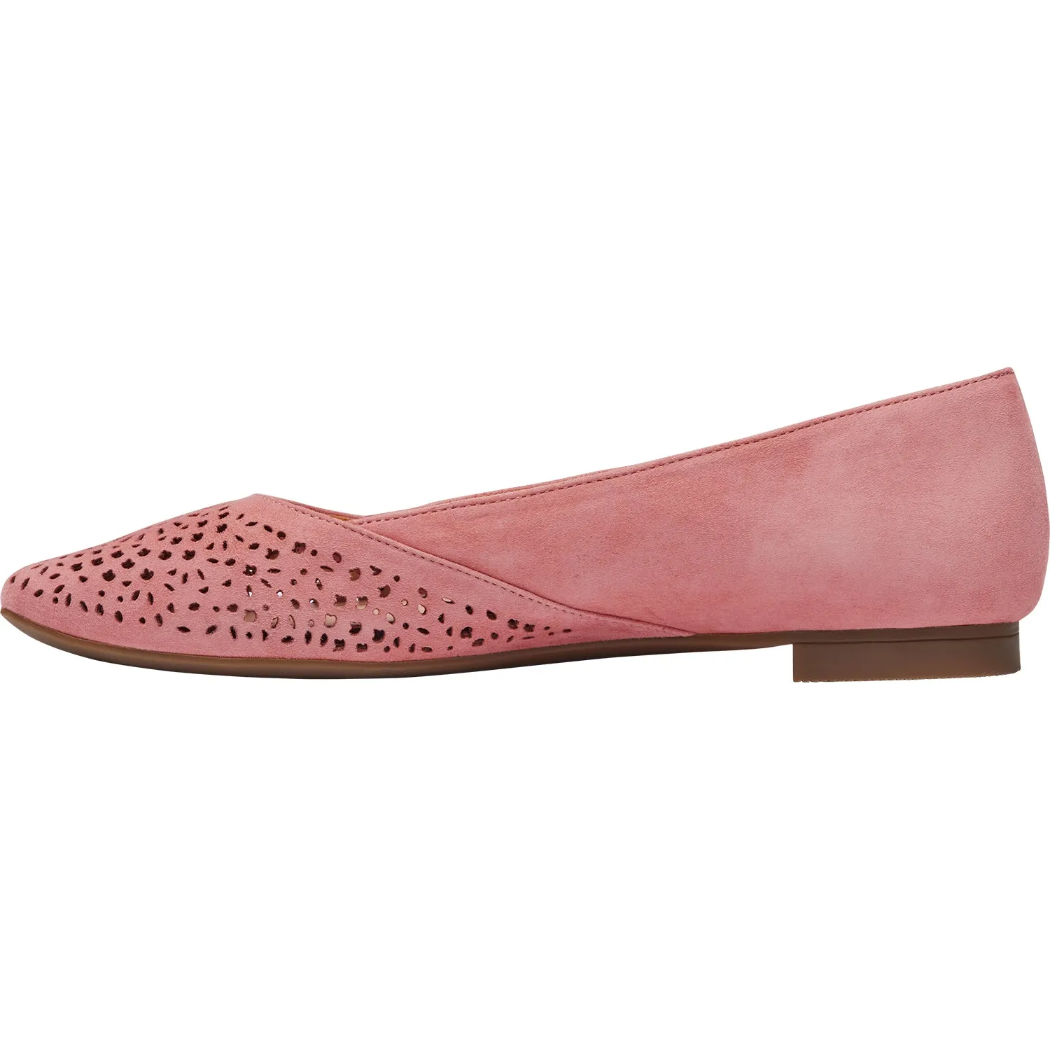 Women's Vionic Carmela Perf Dusty Pink Suede