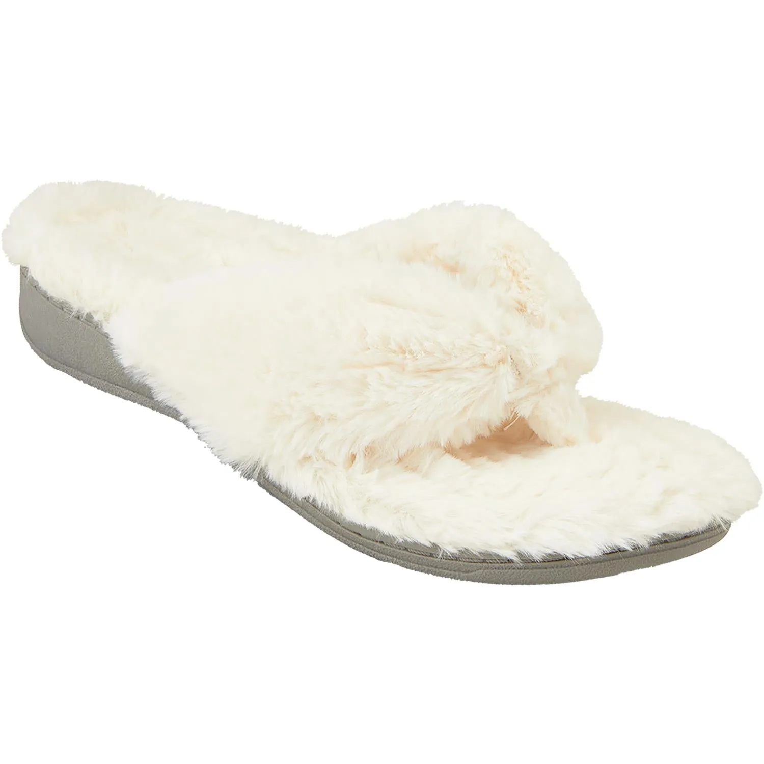 Women's Vionic Gracie Plush Ivory Faux Fur