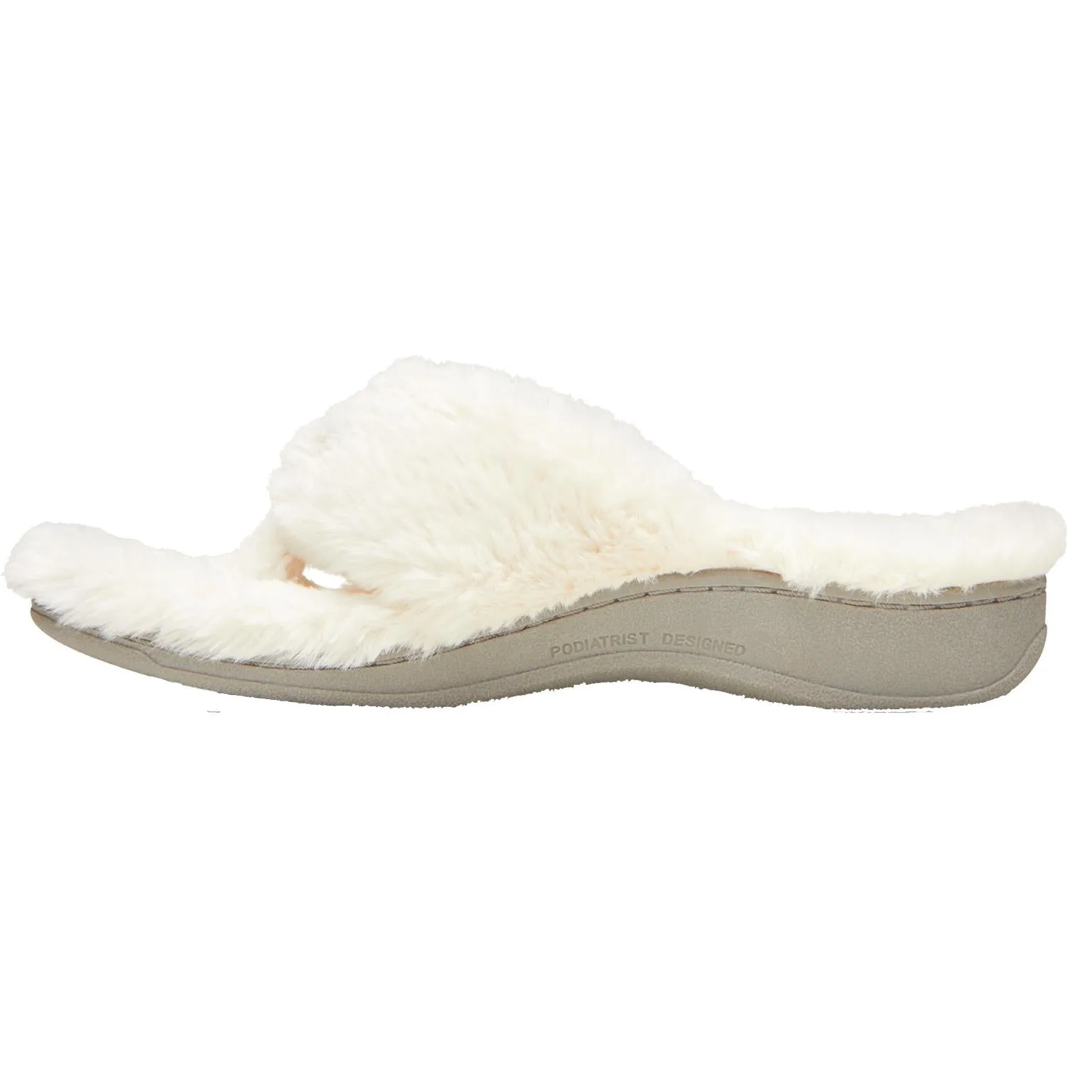 Women's Vionic Gracie Plush Ivory Faux Fur