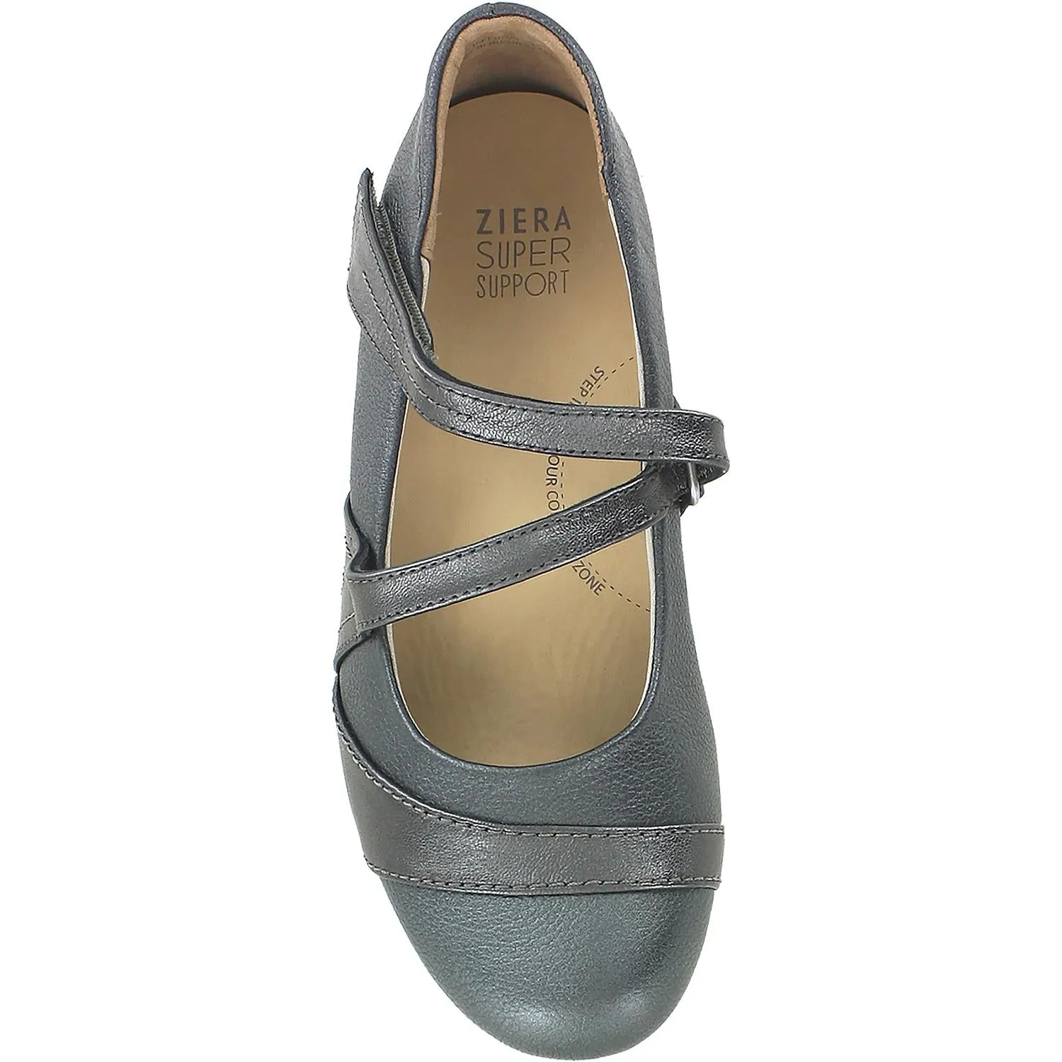 Women's Ziera Xray Pewter Pearl/Metallic Leather